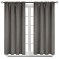 Bgment Short Blackout Curtains 40 Inches Length - Rod Pocket Thermal Insulated Room Darkening Window Drapes For Kitchen Bedroom