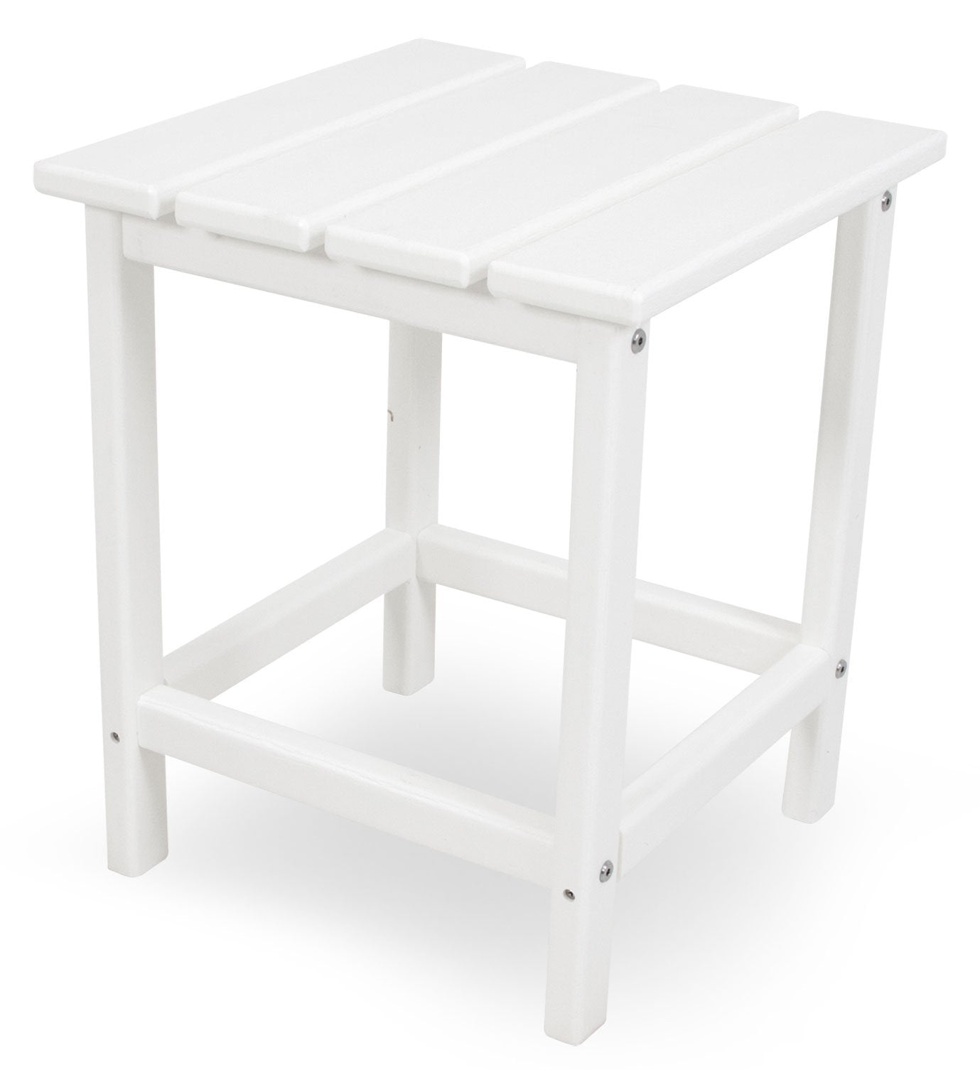 Polywood Ect18Wh Long Island 18' Side Table, White