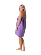 Robe Direct Quick Dry, Lightweight Waffle Spa/Bath Wrap With Adjustable Closure & Elastic Top (Lavender, Large-X-Large)