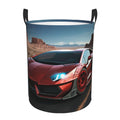 Laundry Basket Collapsible Red race Car Laundry Hamper Freestanding Clothes Hamper with Handles Washing Bin Foldable Clothes Ham