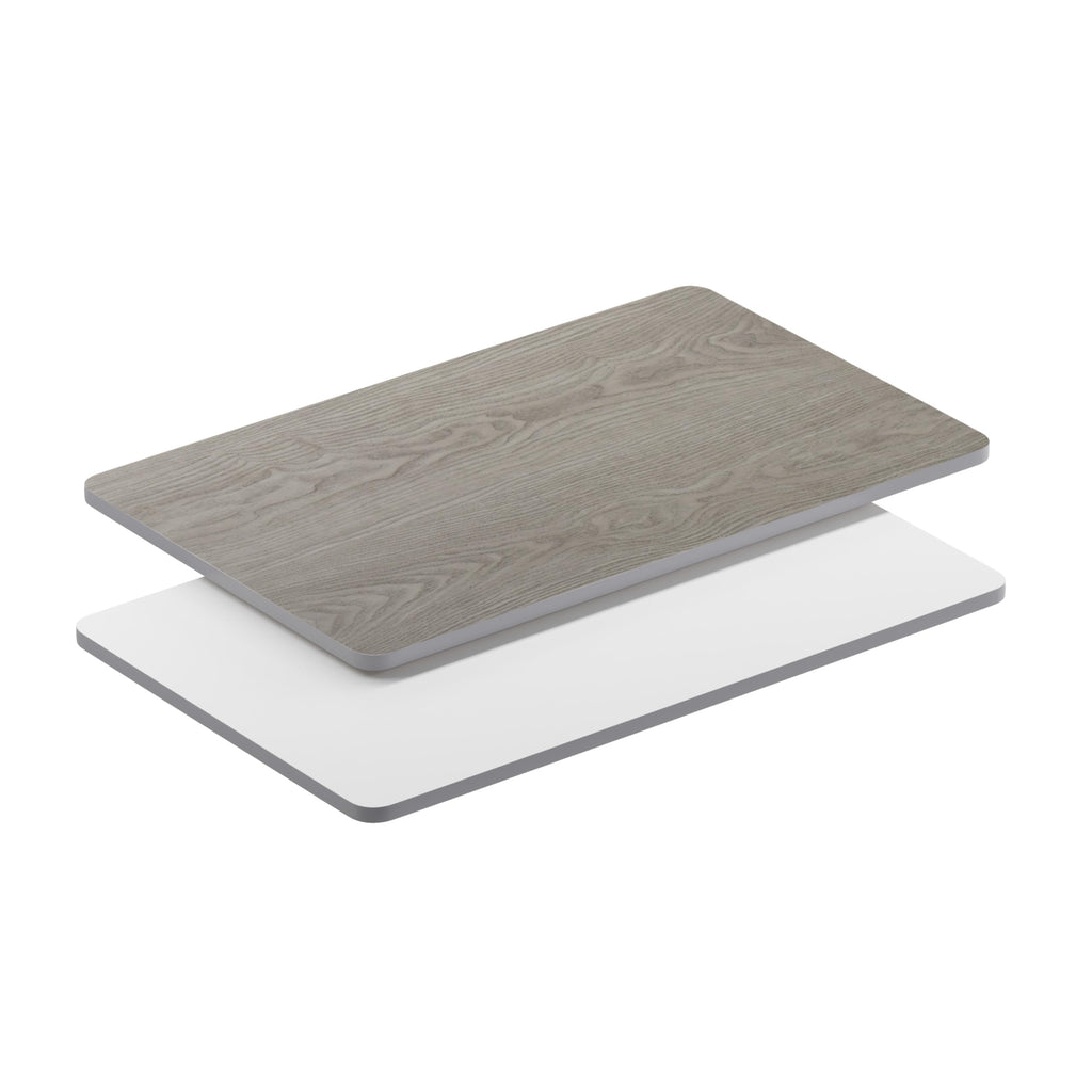Flash Furniture Glenbrook 30' X 48' Rectangular Table Top With White Or Gray Reversible Laminate Top (Pack Of 1)