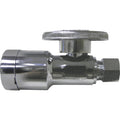 Apollo Chrome Push Straight Stop Valve, 1/2' Pex X 3/8' Comp
