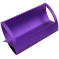 Cellcase Desktop Innovative/Creative Q Shape Stainless Steel Business Name Card Holder (Purple)