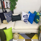 Thmyo 4-Pack 100% Cotton Comfortable Solid Decorative Throw Pillow Case Square Cushion Cover Pillowcase Sublimation Blank Pillow