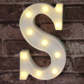 Pooqla LED Marquee Letter Lights Sign, Light Up Alphabet Letter for Home Party Wedding Decoration S