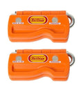 The Original Fat Ivan Fold Up Doorstop Wedge With Magnet Orange (Pack Of 2)