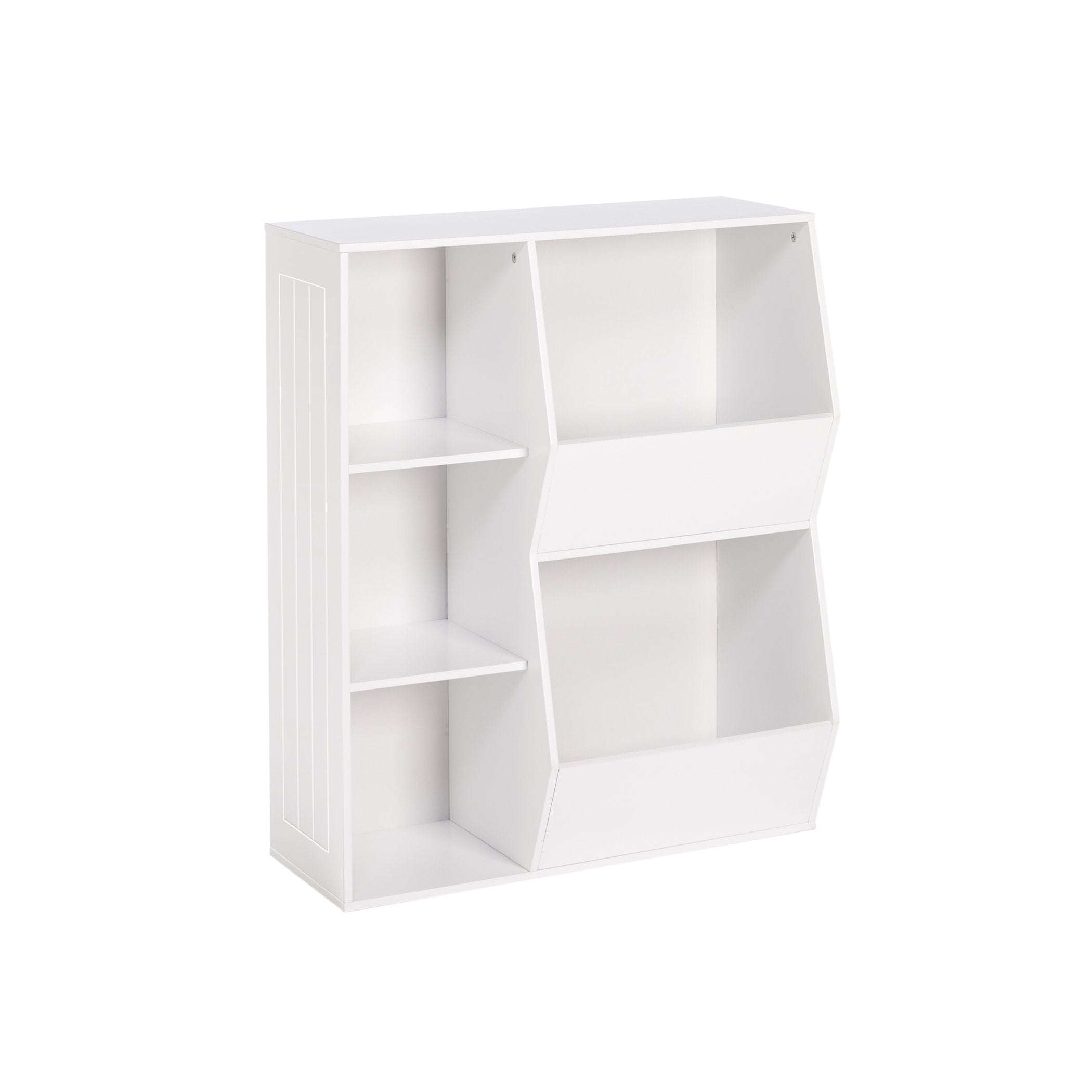 RiverRidge, White 3-Cubby, 2-Veggie Bin Kids Floor Storage Cabinet
