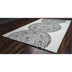 Rizzy Home Alora Decor Charming 5' X 8' Medallion Grey/Gray/Rust/Blue Hand-Tufted Area Rug