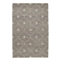 Kosas Home Reign 60 X 96 Linked Diamond Wool & Jute Area Rug In Stone Gray