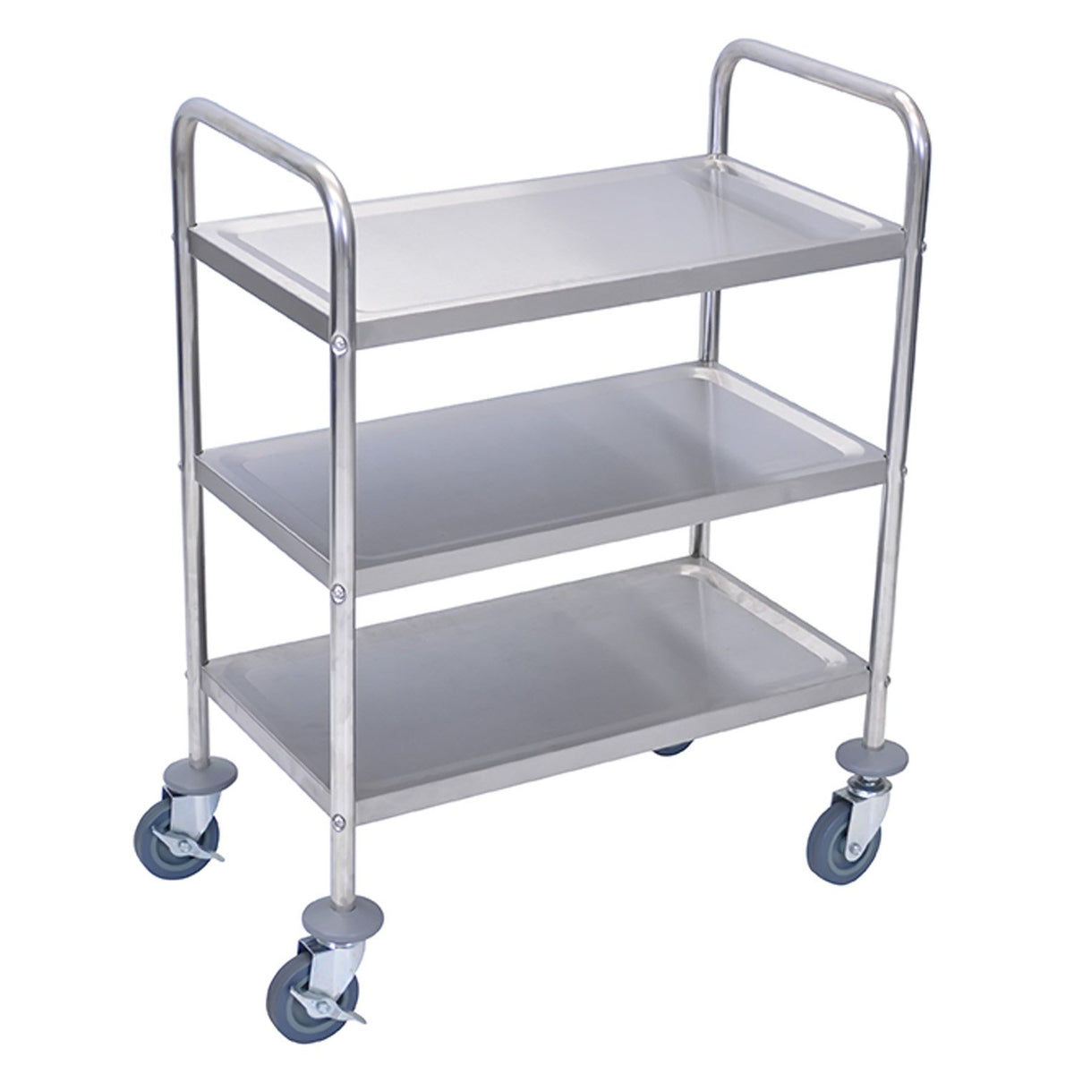 Casafoyer Casafoyer 37 Inch  Stainless Steel Cart  Set Of 2, 3 Shelves ( Pack Of 2 )