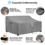 Outdoorlines Outdoor Waterproof Patio 3-Seater Couch Cover - Uv Resistant Patio Sofa Furniture Covers Weatherproof Heavy Duty Glider Covers For Outdoor Furniture, 76Wx32.5Dx33H Inches, Gray