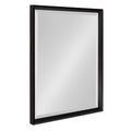 Kate and Laurel Calter Modern Decorative Framed Beveled Wall Mirror, 19.5x25.5 Black