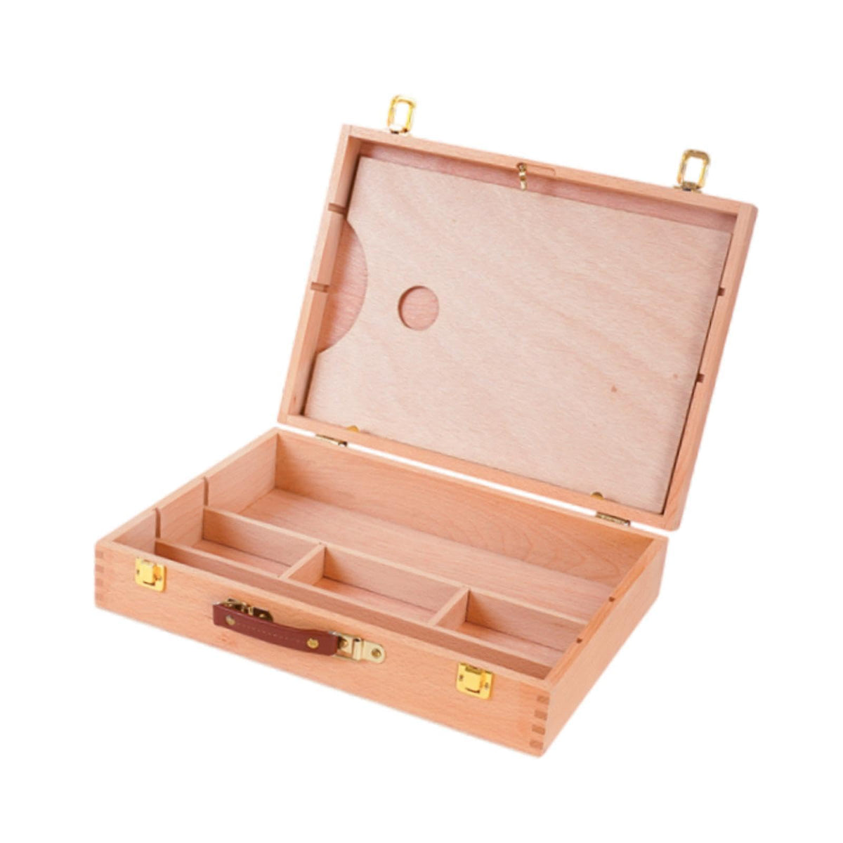 ARTISOUL Artist Supply Box Desktop Case Drawing Wood for Brushes Stamps Pastel Pencil M | MultiPurpose Craft Supplies | Organiz