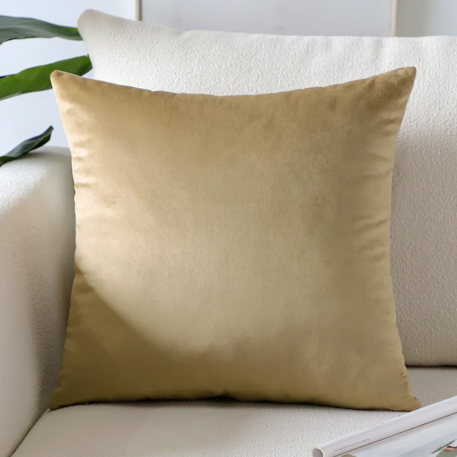 Artscope Luxury Velvet Pillow Covers Super Soft Decorative Square Throw Pillow Covers Case Cushion Covers For Sofa Couch Bedroom