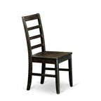 East West Furniture AVPF5-BCH-W 5 Piece Dining Room Furniture Set Includes an Oval Kitchen Table with Butterfly Leaf and 4 Dining Chairs, 42x60 Inch, Black & Cherry