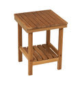 Teak Square Bench Or Table | 12' X 12' X 16' H | Plantation Teak | Shaving Stool
