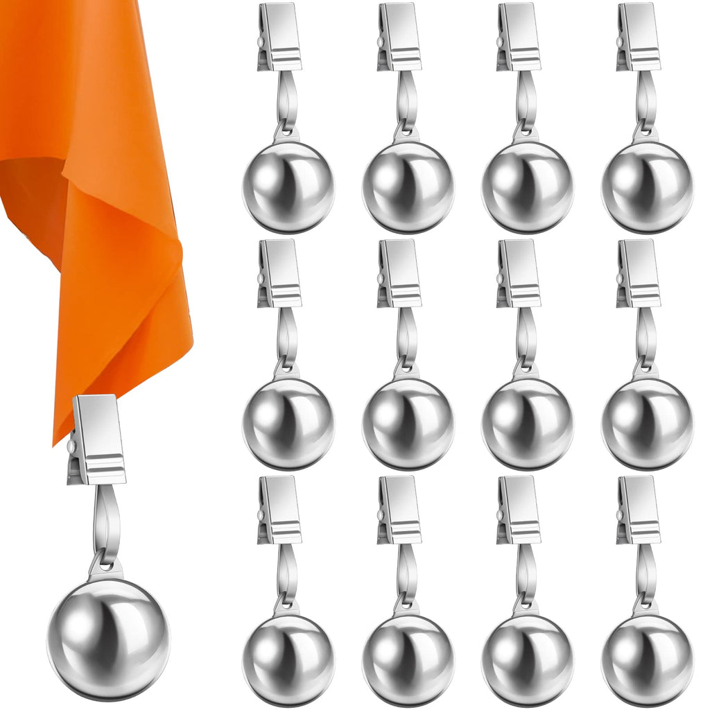 24 Pcs Tablecloth Weights Stainless Steel Tablecloth Clips Added Weights For Table Cover Family Home Dinner Lunch Outdoor Picnic