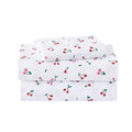 lasoftan Kids Sheet Set Twin Size, Twin Sheet Set with Little Cherry Pattern,Breathable Silky Soft Microfiber Kids Fitted Sheet