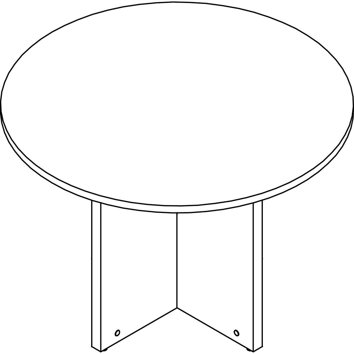 Lorell Prominence Round Laminate Conference Table