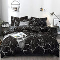 Karever Black Comforter Set Boys Black Marble Bedding Set Twin Men Black Marble Blanket Lightweight Soft Teen Boy Girls Black Ma