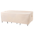 F&J Outdoors Waterproof Anti-Uv Heavy Duty Rip-Stop Fabric Large Patio Furniture Covers, 126'X83'