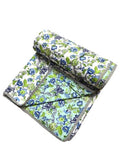 Elegance Reversible 3 Layered Pure Cotton Single Bed Blanket/Duvet/Comforter/Ac Dohar (Multicolor, Design 20)