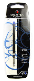 Sheaffer Ballpoint Refill K Style - Blue Medium - Blister Card