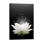 Canvas Prints Wall Art Lotus Floral Blossom Pictures for Modern Wall Decor Artwork Spirtual Meditation Prints on Canvas Wall Dec