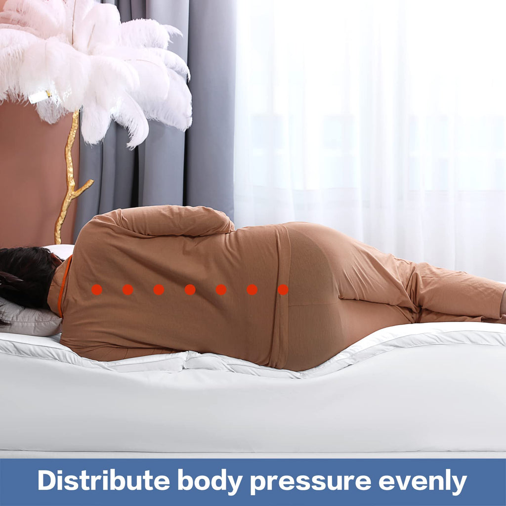Cohome Queen Size Mattress Topper Extra Thick Cooling Mattress Pad 400Tc Cotton Top Plush Down Alternative Fill Pillow Top Mattr