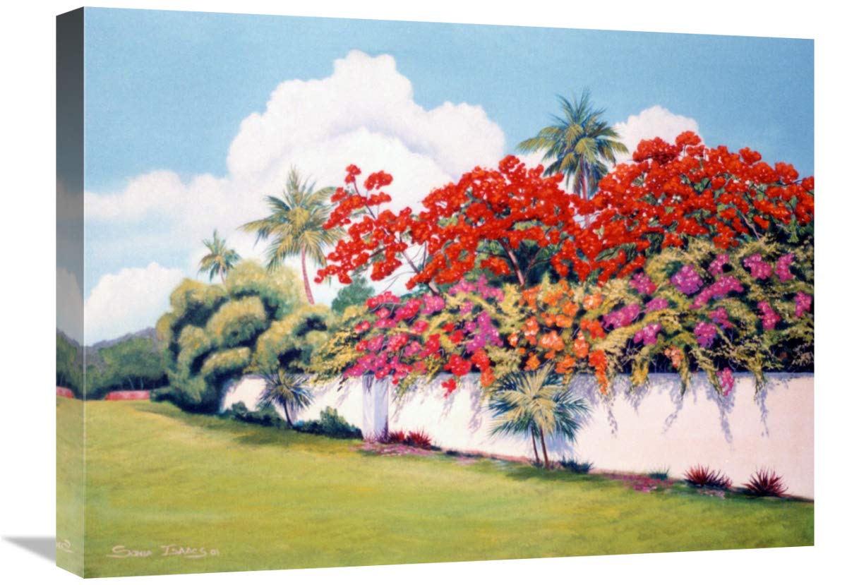 Global Gallery The Bahama Gardens-Canvas Art-24 x18 
