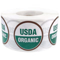 Usda Organic Labels 1 1/2 Inch Round Circle Dots 500 Adhesive Stickers