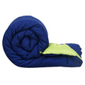 Shopingtrade Microfibre Reversible Comforter, Double Bed 250 Gsm (Multicolour) Blue & Green