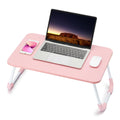 Ruxury Folding Lap Desk Laptop Stand Bed Desk Table Tray, Breakfast Serving Tray, Portable & Lightweight Mini Table, Lap Tablet