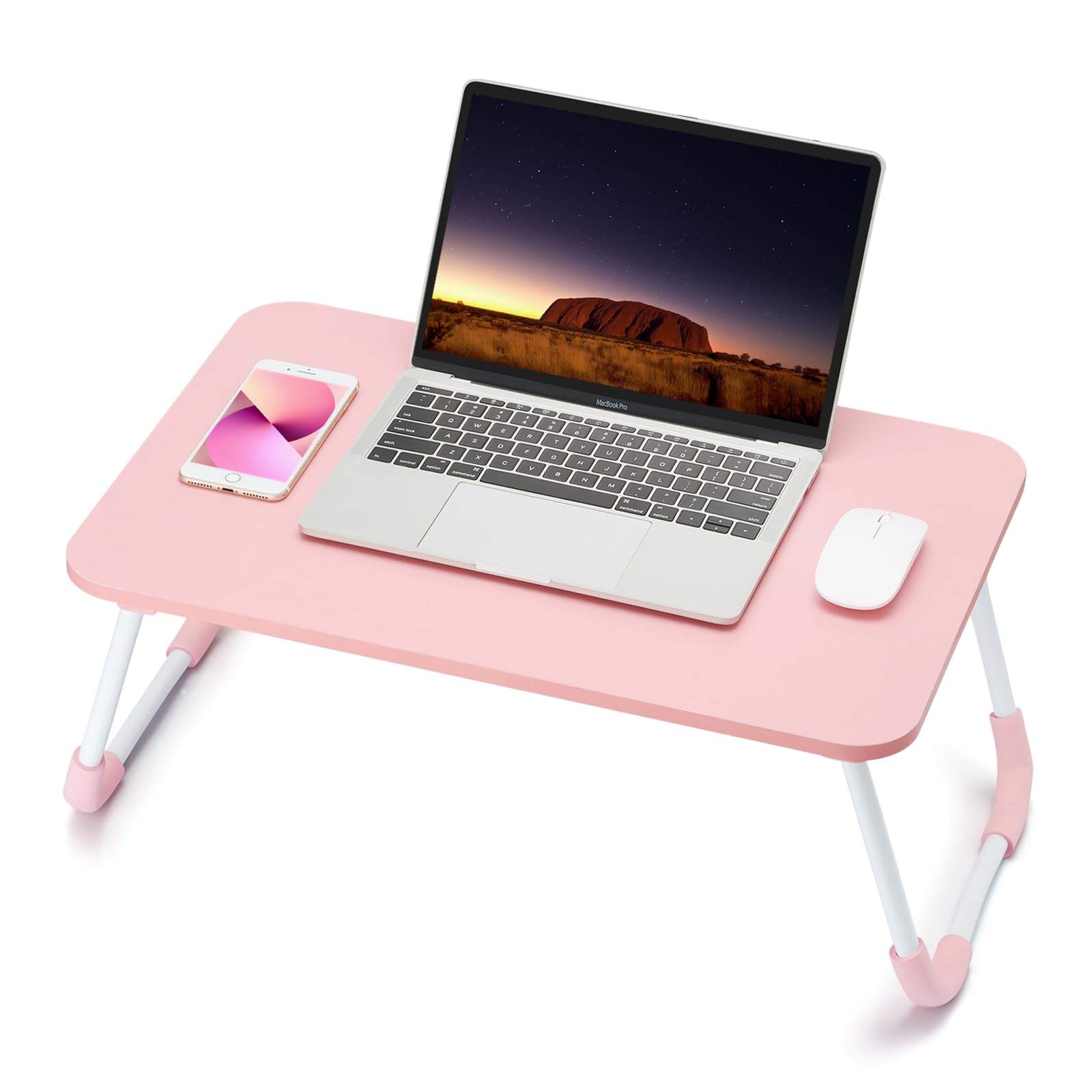 Ruxury Folding Lap Desk Laptop Stand Bed Desk Table Tray, Breakfast Serving Tray, Portable & Lightweight Mini Table, Lap Tablet