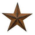 CWI Gifts Barn Star Wall Decor, 12-Inch, Rust/Black