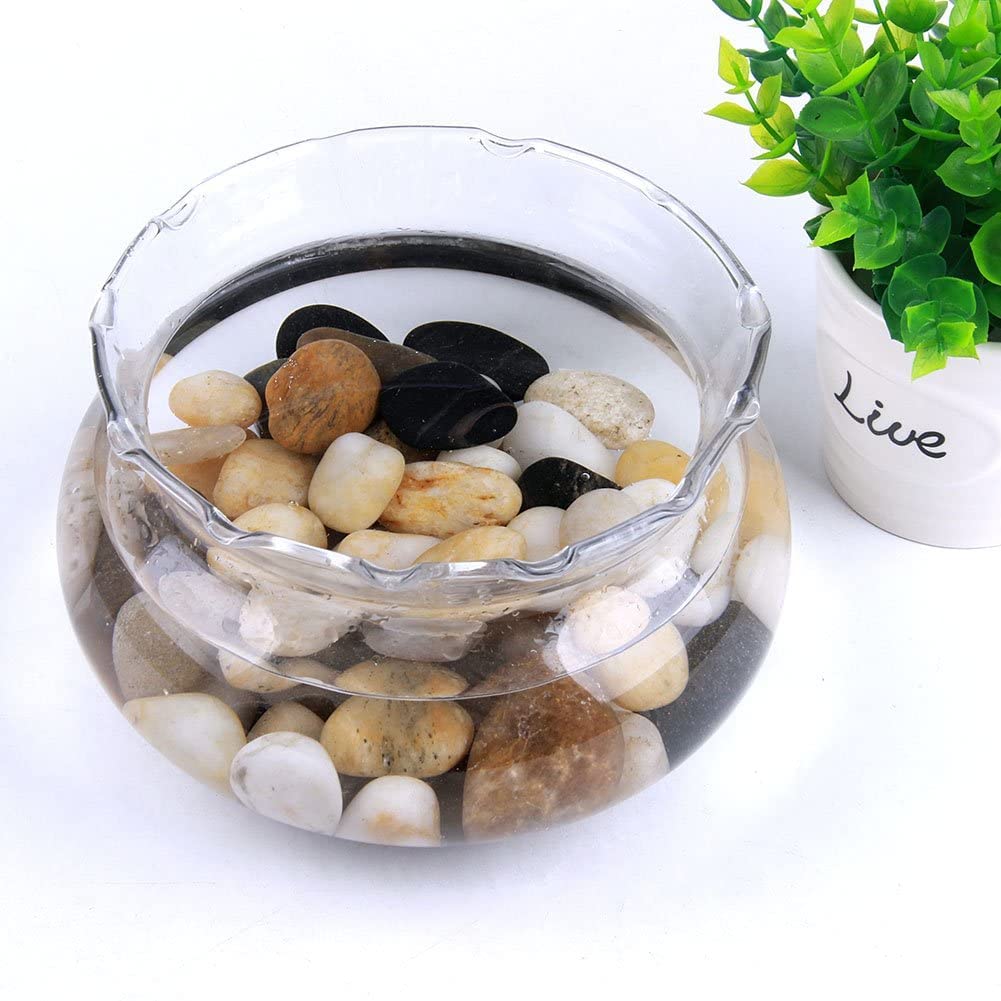 Accent Rocks Stone Mini Fountain, Aquarium, Candel Vase Decor, 32 Ounce