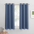 PONY DANCE Room Darkening Curtains - Grommet Top Light Block Drapery Window Shade Privacy Protect for Bathroom/Living Room/Kitch