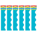 Trend Sky Blue Terrific Trimmers, 39 Feet Per Pack, 6 Packs