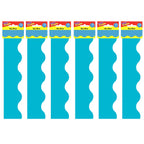 Trend Sky Blue Terrific Trimmers, 39 Feet Per Pack, 6 Packs
