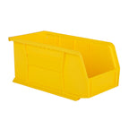 Hudson Exchange 11'' x 5-1/2'' x 5'' Plastic Stackable Storage Bin and Hanging Container (Yellow)