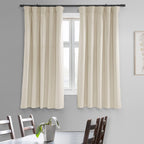 Hpd Half Price Drapes Signature Velvet Thermal Blackout Curtains For Living Room 63 Inch Long (1 Panel) Rod Pocket Insulated Blackout Curtains For Bedroom Window Curtains, 50W X 63L, Porcelain White