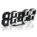 EDUP HOME 3D LED Clock Desk Alarm Clock Wall Clock with Remote Control, 9.7 LED Electronic Clocks, Snooze Model, Temperature, Ni