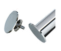 Organized Living freedomRail Clothes Rod Stops, Set of 2 - Chrome