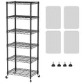 SINGAYE 6 Small Shelf Storage Wire Shelves Closet Bathroom Organizers Metal Pantry Kitchen Garage Shelving Unit Laundry Room Org