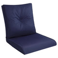 Pauwer Outdoor Chair Cushions Set, 22X24 Inch Waterproof Deep Seat Cushions For Outdoor Furniture, High Resilience Foam Patio Fu