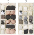 2V Brothers 30 Grid Transparent Double Sided Space Saver Wardrobe Closet Organizer For Socks Bra Panties Innerwear Undergarment 