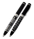 Talisman4U Elegant Ballpoint Pen Silver Tone Jerusalem Hebrew Seven Blessings Judaica Gift With Presentation Box