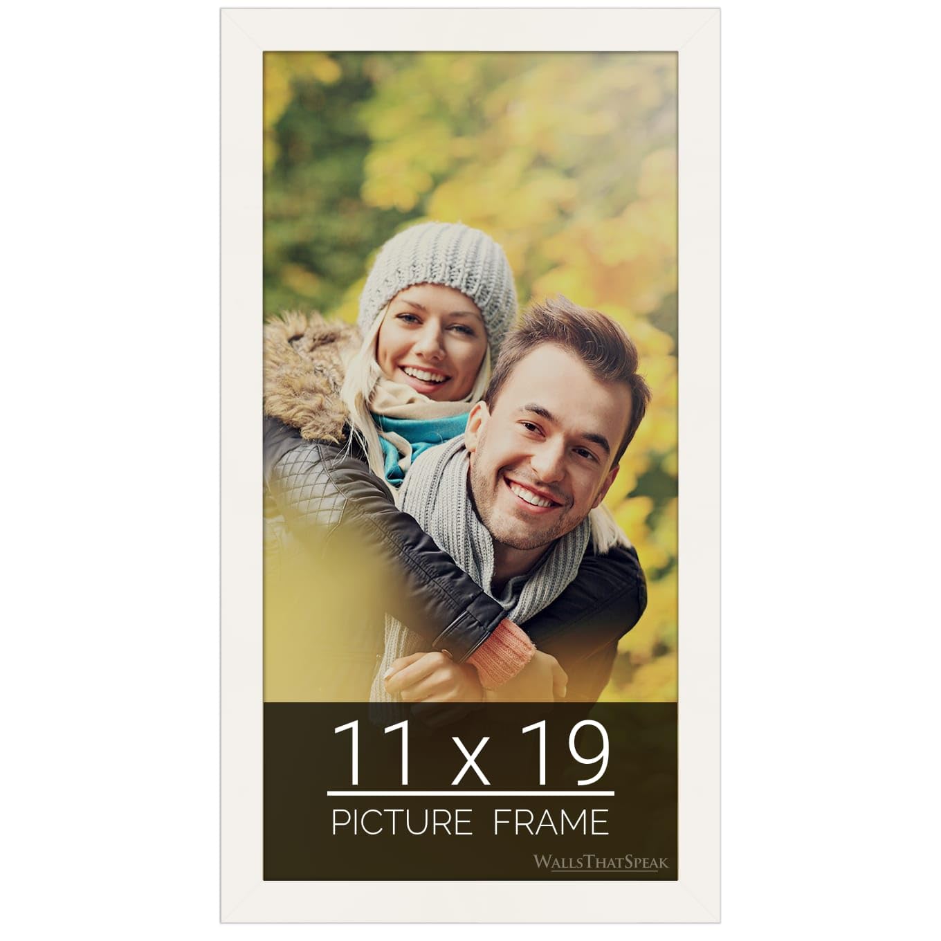 wallsthatspeak 11x19 white Picture Frame for Puzzles Posters Photos or Artwork