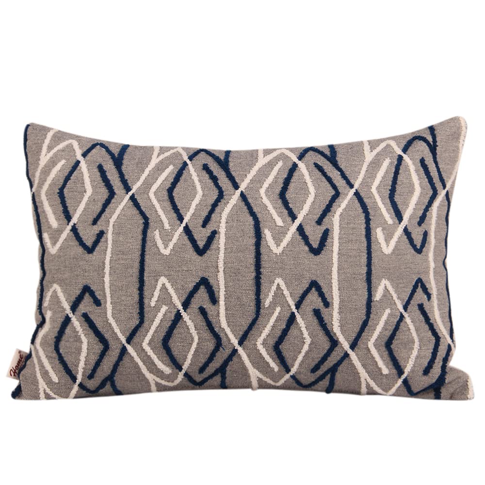 HomeThe Best Is For You Embroidered Cushion Cover 12X18 Inch Or (30.48 X 45.72 Cm), Grey, Pack Of 1 (Cc3141Ia)