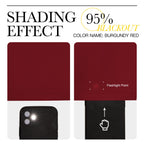 Nicetown Christmas Burgundy Blackout Curtains And Drapes - Thermal Insulated Solid Rod Pocket Blackout Draperies/Panels For Gift